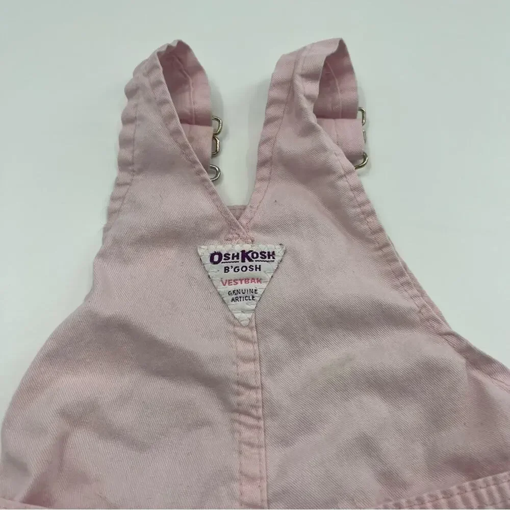 Vintage Oshkosh B’Gosh Vestbak Overalls Pink Made in the USA